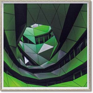 【抽選ポイント100%バック】アートフレーム イノベーション アート〜ギルバート クレス〜「グリーン オフィス」 額入り 部屋に飾る絵 プレゼント インテリア ギフト リビング 玄関 額付き