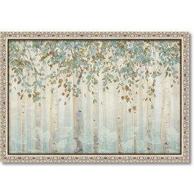 絵画 ジェームス ウィーンズ「ドリーム フォレスト」 額入り アートフレーム 森 風景画 リビング 玄関 部屋に飾る絵 居間 インテリア ギフト プレゼント 御祝 贈る フレーム付 額装済 LLサイズ おしゃれ 壁掛け 絵