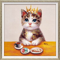 楽天市場】ネコ（油彩画｜絵画）：アート・美術品・骨董品・民芸品 