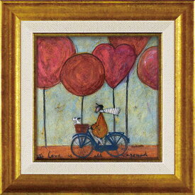 【スーパーSALE10％OFF】絵画 サムトフト「愛はすべて」 【その他サムトフト作品多数あり】 ゆうパケット リビング 玄関 に 飾る インテリア 額付き アート かわいい 癒やし 廊下 寝室 モダン ギフト プレゼント 贈り物 Sサイズ おしゃれ 壁掛け 絵