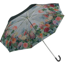 傘 折りたたみ傘（晴雨兼用） ジュリア プリントン「カッティングガーデン」 雨傘 日傘 花柄 かわいい おしゃれ レディース レイングッズ 雨の日 おでかけ 4Lサイズ