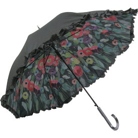 傘 フリルジャンプ傘（晴雨兼用） シルビア ヴァシレヴァ「フェアリーテイルフラワーズ」 雨傘 日傘 花柄 かわいい おしゃれ レディース レイングッズ 雨の日 おでかけ 5Lサイズ