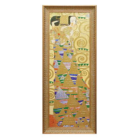 絵画 グスタフ クリムト「期待」 名画 インテリア 壁に飾る リビング 玄関 華やか モダン 壁飾り ゴールド 額付き プレゼント ギフト お祝い 額装済 Gustav Klimt 4Lサイズ おしゃれ 壁掛け 絵