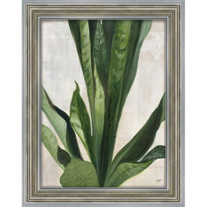 【抽選ポイント100%バック】絵画 ジュリア プリントン「トロピカル スタディ3」 インテリア リビング 部屋に飾る 玄関 グリーン リーフ 額付き 植物画 プレゼント ギフト アートパネル フレ