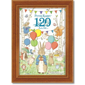絵画 ピーターラビット120th ポストカードアート ゆうパケット かわいい インテリア 並べて 飾る 額付き アート うさぎ 絵本 イラスト フレーム付き リビング 玄関 子供部屋 廊下 寝室 Sサイズ おしゃれ 壁掛け 絵