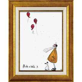 絵画 サム トフト「願いをこめて」 額入り アート インテリア 壁に飾る かわいい 額付き モダン ギフト 御祝 プレゼント リビング 玄関 に 飾る アートフレーム 贈り物 廊下 寝室 Mサイズ おしゃれ 壁掛け 絵