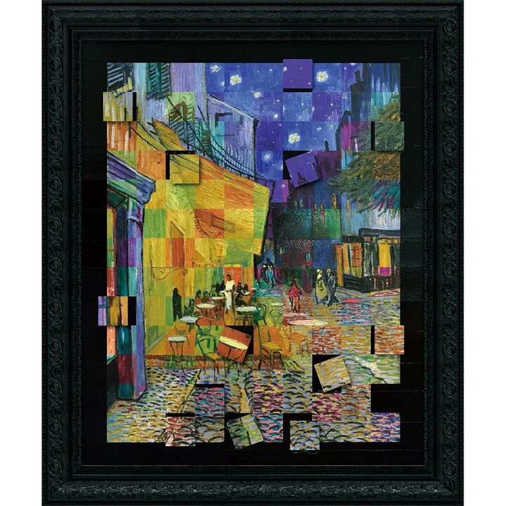 楽天市場】絵画 名画モザイクアート 〜アートフレーム〜 ゴッホ「夜の 