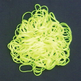 【メール便無料】トリミングリボン用ゴム　からまんゴム　イエロー25g