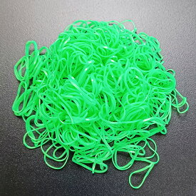【メール便無料】トリミングリボン用ゴム　からまんゴム　グリーン 25g