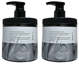 【2本セット】クレイクリームシャンプー アールグレイの香り オールインワン シャンプー 日本製 450ml x 2個 ハチミツ 果実油 ハーブエキス 配合