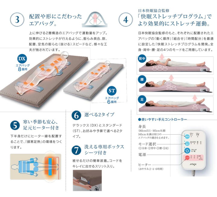 楽天市場】エアストレッチマット グランネル DX AX-KM1711S ※（代引き 