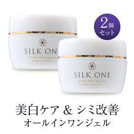 【2本セット300円OFF】 ナイアシンアミド配合 美白&シミ改善 オールインワンジェル シルクワン 50g シワとシミを同時にケア 高保湿タイプオールインワンジェル シワ消し シミ消し 医薬部外品