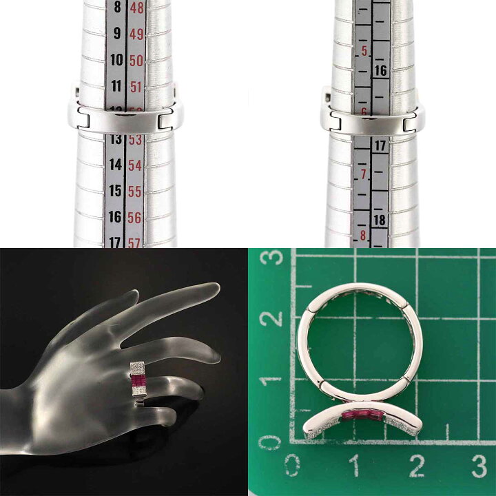 楽天市場】ルビー(1.00ct)ダイヤモンド(0.16ct)リング 日本サイズ約12 