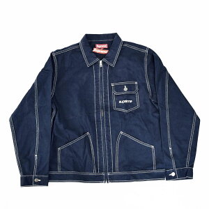 Supreme �V���v���[�� �R���g���X�g �X�e�b�` ���[�N �W���P�b�g �l�C�r�[ �~�f�B�A���y���������z�� ���n 31530710