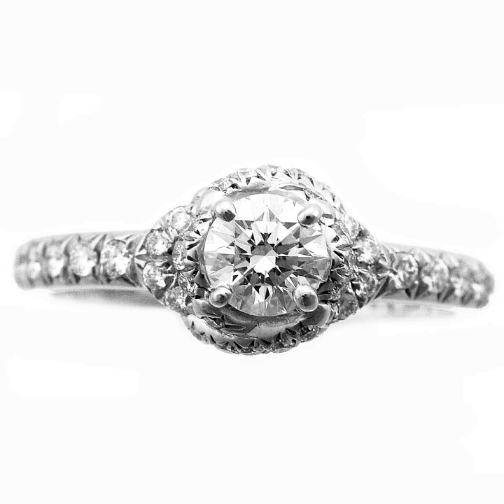 CHAUMET ショーメ 採っ ダイヤ リアン ソリテール リング PT950 7号 
