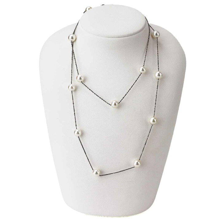 楽天市場】アコヤ真珠(約7.7-8.7mm)パール ネックレス 約81cm 750 K18  