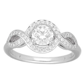 HARRY WINSTON ハリーウィンストン ダイヤモンド(0.53ct F-VVS2-3Ex) リリークラスター ・バイ・HW リング PT950 プラチナ 日本サイズ約7.5号 #47.5 HW GIA鑑定書【送料無料】指輪【中古】23681227