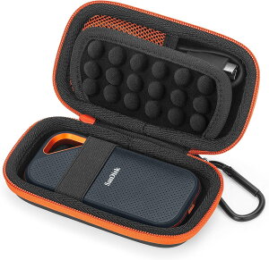 SanDisk SSD �P�[�X �|�[�^�u��SSD �ۑ��P�[�X �T���f�B�X�N �O�t��SSD �ی�P�[�X �ϏՌ� �h�o ���S�h�� ���[�|�[�` �����^�� �֗� �S���f���Ή��iE30 / E61 / E81 / E31 / E60�j�J���r�i�t�� ����~��