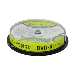 グリーンハウス DVD-Rデータ用 1-16倍速 4.7GB プリンタブル 10枚 スピンドル/GH-DVDRDB10【GREEN HOUSE】