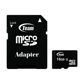 Team【チーム】microSDHCカード 16GB class4／TG016G0MC24A【JAN　4571381793202】【最安】在庫9枚限り