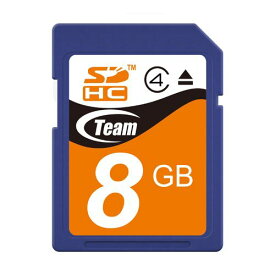 Team【チーム】SDHCカード 8GB class4／TG008G0SD24X【JAN　4580209531452】