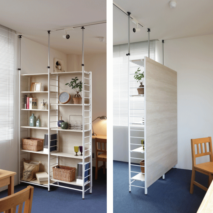 楽天市場】＼本日ポイント5倍／壁面収納 つっぱり ラック