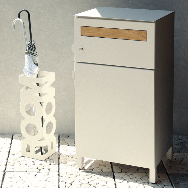 ポスト 置き型 宅配ボックス付き スタンドポストおしゃれ 一戸建て用【ホワイト】 楽天市場】宅配ボックス ポスト 一体型 置き型 一戸建て用 大型 大容量