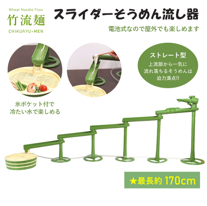 楽天市場】そうめん流し器 竹 流しそうめん機 卓上 家庭用 大型 竹流麺