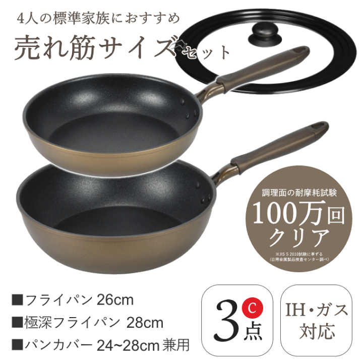 キッチンクラフト インコア社 INKOR 高級ステンレス製フライパン