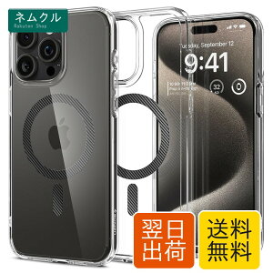 �X�}�z�P�[�X iPhone 15 Pro Max �p �N���A�P�[�X MagSafe�Ή� �}�O�l�b�g���� �ČRMIL�K�i �G�A�N�b�V�����Ռ��z�� 2�d�\�� PC�{TPU ���ϗ}���f�� �J������ʕی� ���� �n�[�h�{�\�t�g ACS06578 Spigen