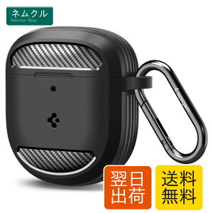 Spigen Bose QC Earbuds II �P�[�X �ϏՌ� TPU �J���r�i �����O�t�� �y�� �L�Y�h�~ �Ռ� �z�� ���M�b�h�E�A�[�}�[ ACS05591 (�}�b�g�E�u���b�N)