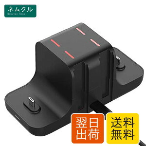 Joy-Con�[�d�X�^���h 6-in-1 �����[�d Nintendo Switch�K�p ��̌^ ���t���ȒP �j���e���h�[ �X�C�b�` �W���C�R���Ή� �[�d�z���_ �[�d�w��LED�����v�t�� �u���b�N
