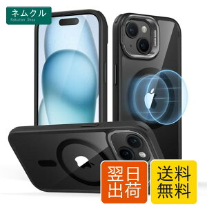 ESR iPhone 15 Plus �P�[�X MagSafe�Ή� �ČRMIL�K�i�̕ی� �B��X�^���h �X�}�z�P�[�X ���h�~�w�� �u���b�N Classic�V���[�Y