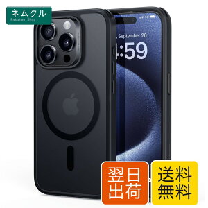 ESR for iPhone 15 Pro Max �P�[�X MagSafe�Ή� �ČRMIL�K�i�̕ی� �ω��� ���ɋ����w�� iPhone 15 Pro Max�p ���C�X�}�z�P�[�X �u���b�N Classic�V���[�Y
