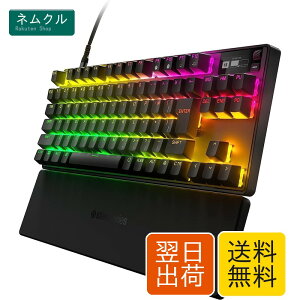 SteelSeries ���s�b�h�g���K�[ ���� �Q�[�~���O�L�[�{�[�h �e���L�[���X �L�� ���{��z�� OmniPoint�X�C�b�` �L�@EL�f�B�X�v���C���� Apex Pro TKL (2023) 64861 �u���b�N