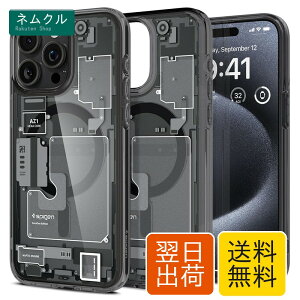 Spigen �y�n��18�N�̋Z�p�́z iPhone 15 Pro �P�[�X MagSafe �N���A �ϏՌ� �ČRMIL�K�i�擾 �X�g���b�v�z�[�� ���ϗ}�� ���� �X�g���b�v�z�[�� 2�d�\�� �����Y�ی� �C�菝�h�~ MagSafe ���C�����X�[�d��