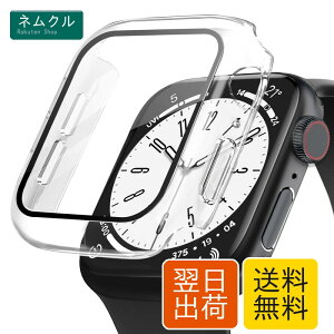 POLINK for Apple Watch�p �P�[�X Series 9/8/7/6/5/4/SE2/SE 44mm PC�f�� �����K���X �A�b�v���E�H�b�` �ی�p�J�o�[ �����^ ���ϋv �ϏՌ� �����ߗ� �w��h�~ for Apple Watch�p �J�o�[ �S�ʕی� �N���A