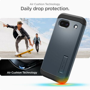 Spigen Google Pixel 8a �P�[�X �ϏՌ� �X�^���h�t�� �ČRMIL�K�i�擾 �ϏՌ� �O�w�\�� �X�}�z�X�^���h �J�����ی� ���h�~ �Ռ� �z�� ���C�����X�[�d �^�t�E�A�[�}�[ ACS07265 (���^���E�X���[�g)