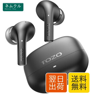 TOZO E2 ���C�����X�C���z�� Bluetooth5.3 ���^�y�� ENC�ʘb�m�C�Y�ጸ �A�v��EQ�Ή� Type-C�}���[�d �ő�30���ԍĐ� IPX5�h�� �J�i���^�i�u���b�N�j