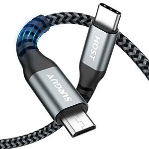 SUNGUY Type C Micro USB P[u 0.5M (USB C to micro) OTGP[u Z ^CvC }CN ^CvB 50cm [dP[u USB2.0 f[^] O[