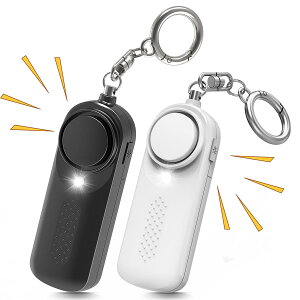 Ninonly �h�ƃu�U�[ 2�Z�b�g �h�ƃA���[�� 130dB�剹�� LED���C�g�t�� ���{��戵�������i�u���b�N���z���C�g�j