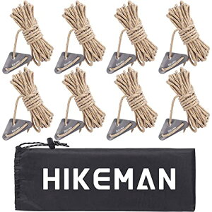 �e���g���[�v �K�C���[�v �^�[�v���[�v �p���R�[�h ���ˍޓ��� �ω׏d300kg ���݋���t�� ���� 5m ���� 4mm 8�{�Z�b�g �L�����v ���[�v �A�E�g�h�A �i�J�[�L�F8����j