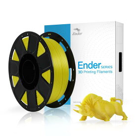 Creality Ender PLA 3D プリンター用フィラメント FDM 3Dプリンター用 PLAフィラメント 寸法精度+/- 0.03mm 高強度PLA 造形材質 1.75mm径 正味量2.2 LBS（1KG）スプール3Dフィラメント 3Dプリンター用 スプール造形材料（イエロー）
