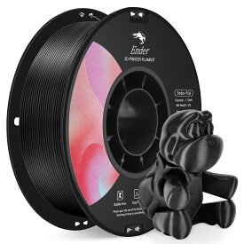 Creality PLAフィラメント 黒 PLA 1.75mm ±0.02mm 1KG 3Dプリンター フィラメント PLA 分解性 環境に優しい FDM 3Dプリンター用フィラメント Ender-3フィラメント