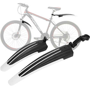 ���]�ԗp �t�F���_�[ �O��Z�b�g �D�悯 �N���X�o�C�N ���[�h�o�C�N MTB BMX �Ή� �p�x�����\ �y�� PVC�f�� �ėp 20����26�C���` 700C�Ή� �z���C�g SIDRYA