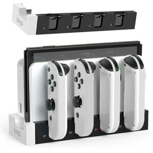 Switch & Switch L@EL WCRp [dX^h Joy-Con Rg[[[d Ή [ ̌^ 4䓯[d\ WCRE/ [d LED[dwvt ()