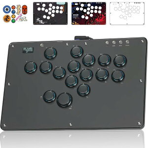 Haute42 ���o�[���X �A�P�R�� U16 �u���b�N ���o�[���X�R���g���[���[ �i�Q�[���� PC Switch PS4�Ή� �ɔ� �y�� RGB LED EVO�Ή�