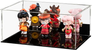 Dezzer フィギュアケース コレクションケース 背面ミラー 組立式 アクリル uvカット 人形ケース 陳列ケース 透明アクリル プラモデル 飾り用 超透明 35*25*15CM