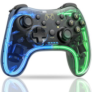 Switch�Ή� ���C�����X�R���g���[���[ RGB���C�g���� �A�ˋ@�\ �W���C���Z���T�[ �U������ ���� �v���R���݊� Switch/Lite/OLED/PC/Android/iOS�Ή� ���F CaCaleen