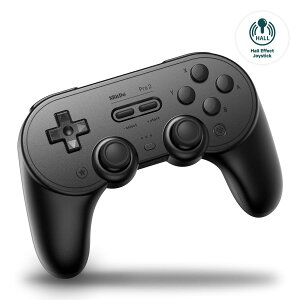 8BitDo Pro 2 Switch�p��Bluetooth�R���g���[���[�A�z�[���G�t�F�N�g�W���C�X�e�B�b�N�A�b�v�f�[�g�ASwitch�APC�AAndroid�ASteam Deck��Apple�p�̃��C�����X�Q�[���R���g���[���[ (Black)